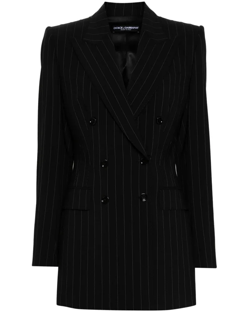 Dolce & Gabbana Sakko mit Nadelstreifen - Schwarz Schwarz