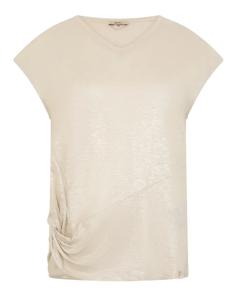 Herno V-neck T-shirt - Nude Nude