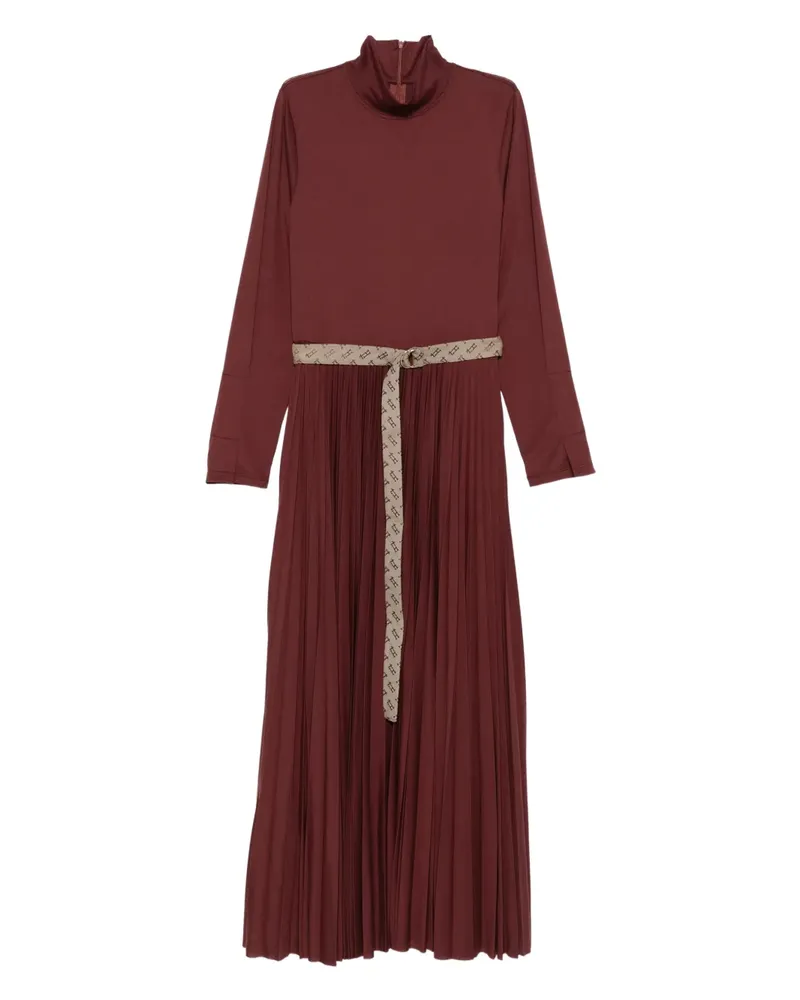 Herno Kleid mit Stehkragen - Rot Rot
