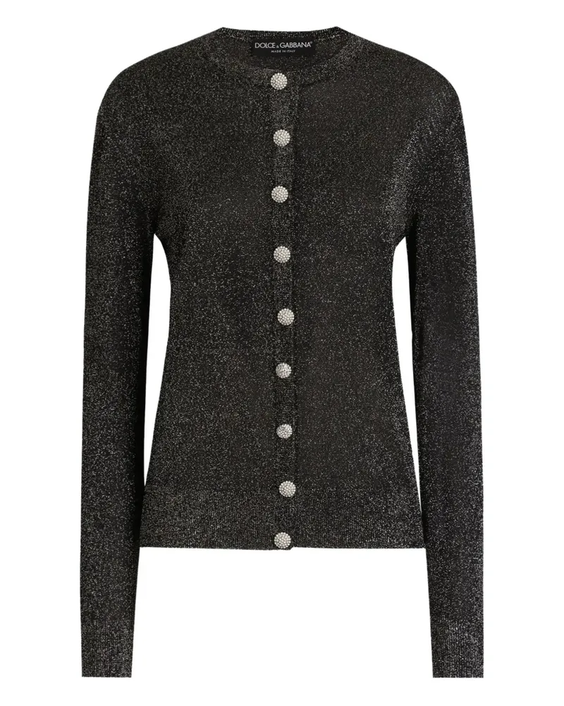 Dolce & Gabbana Cardigan im Metallic-Look - Schwarz Schwarz