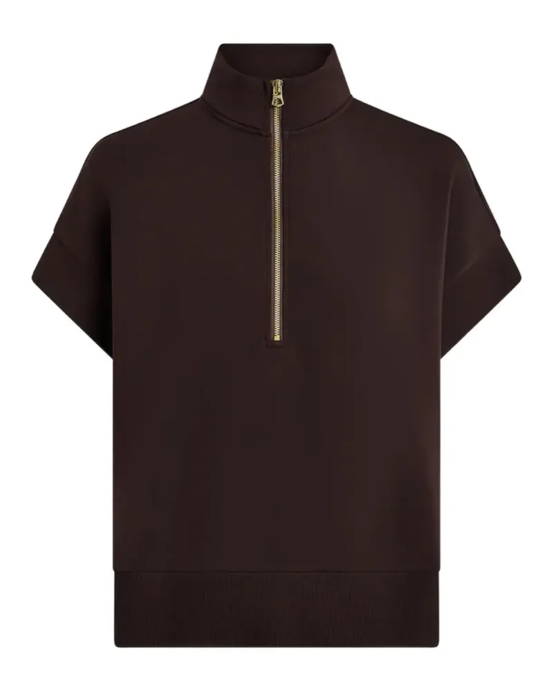 Varley Ritchie Sweatshirt mit kurzem Reißverschluss - Braun Braun