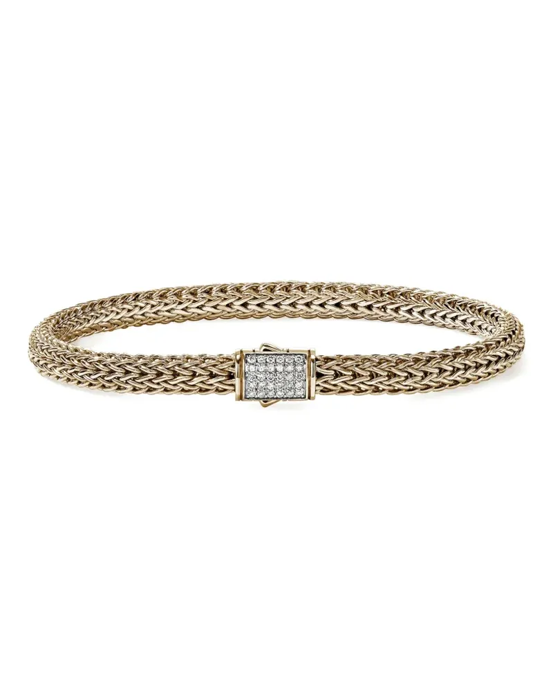 John Hardy 14K yellow gold diamond bracelet Gold