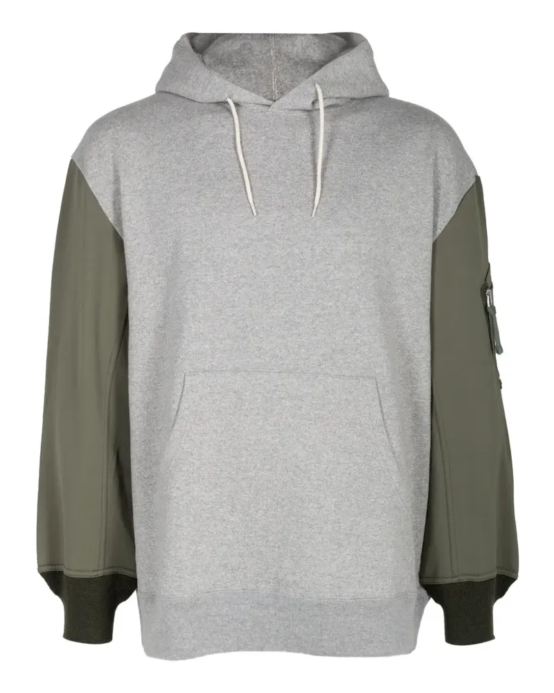 Comme des Garçons MA1 Hoodie mit Einsätzen - Grau Grau