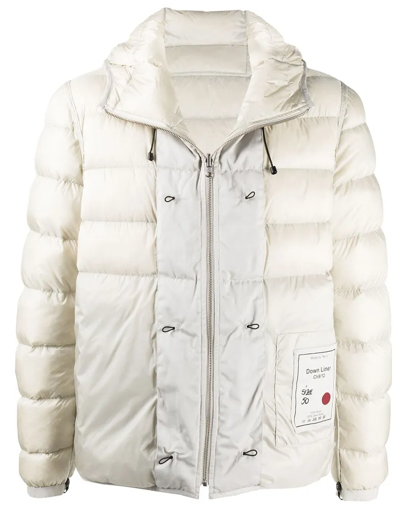 Ten c Gefütterte Kapuzenjacke - Nude Nude