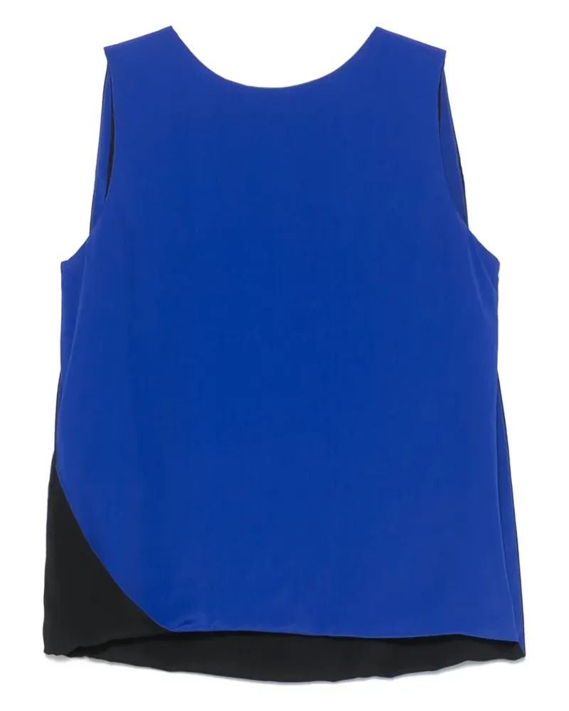 MSGM Zweifarbiges Oberteil - Blau Blau