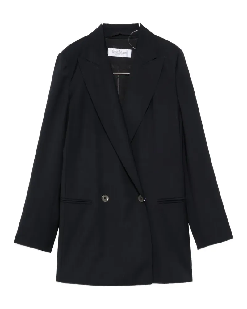 Max Mara double-breasted wool blazer - Blau Blau