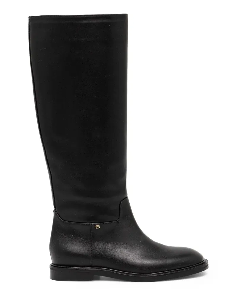 Baldinini leather knee-high boots - Schwarz Schwarz