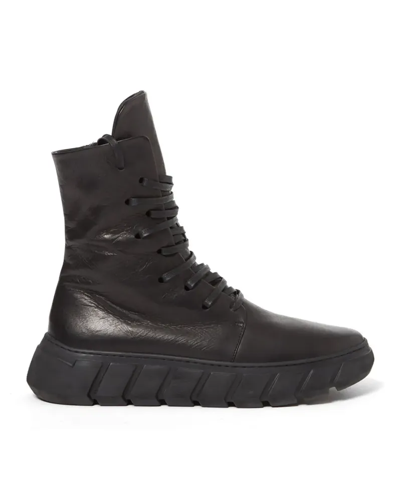 puro Speedy Return leather ankle sneakers - Schwarz Schwarz