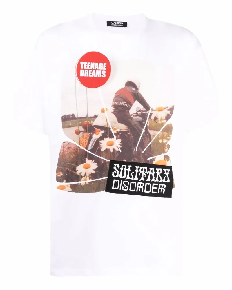 Raf Simons Solitary Disorder T-Shirt - Weiß Weiß