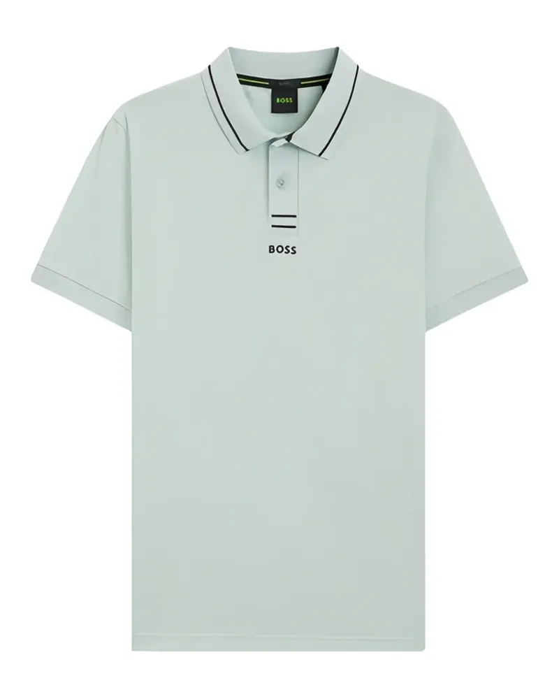 HUGO BOSS Poloshirt mit gestreiftem Detail - Grün Grün