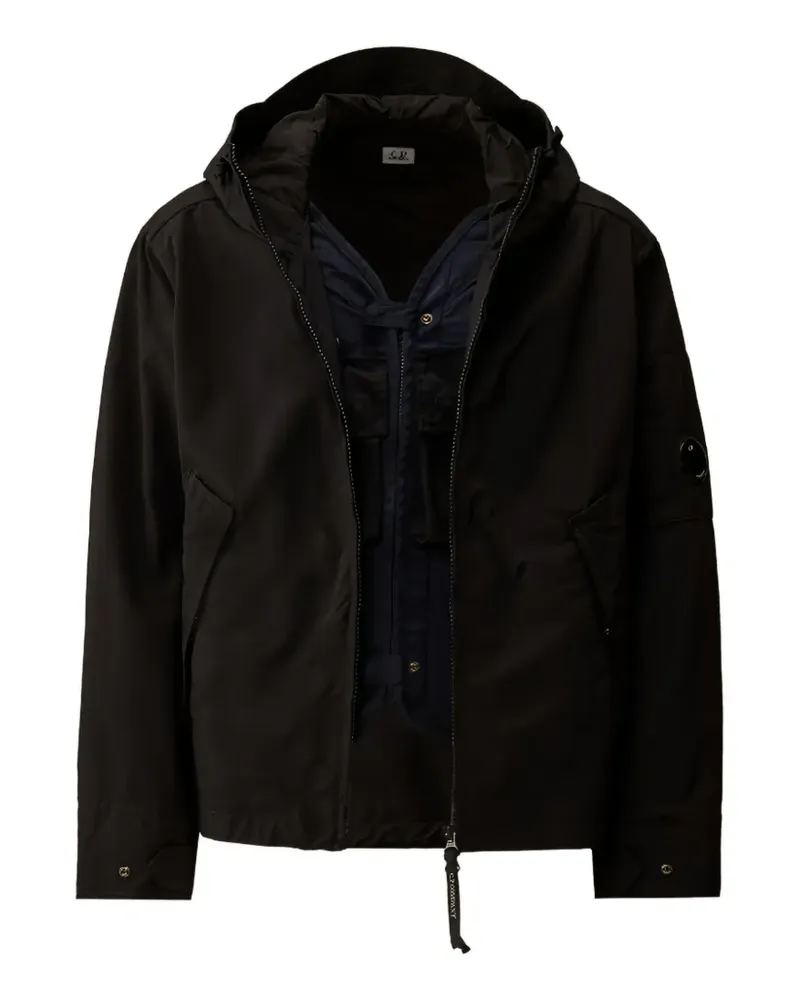 C.P. Company hooded zip jacket - Schwarz Schwarz