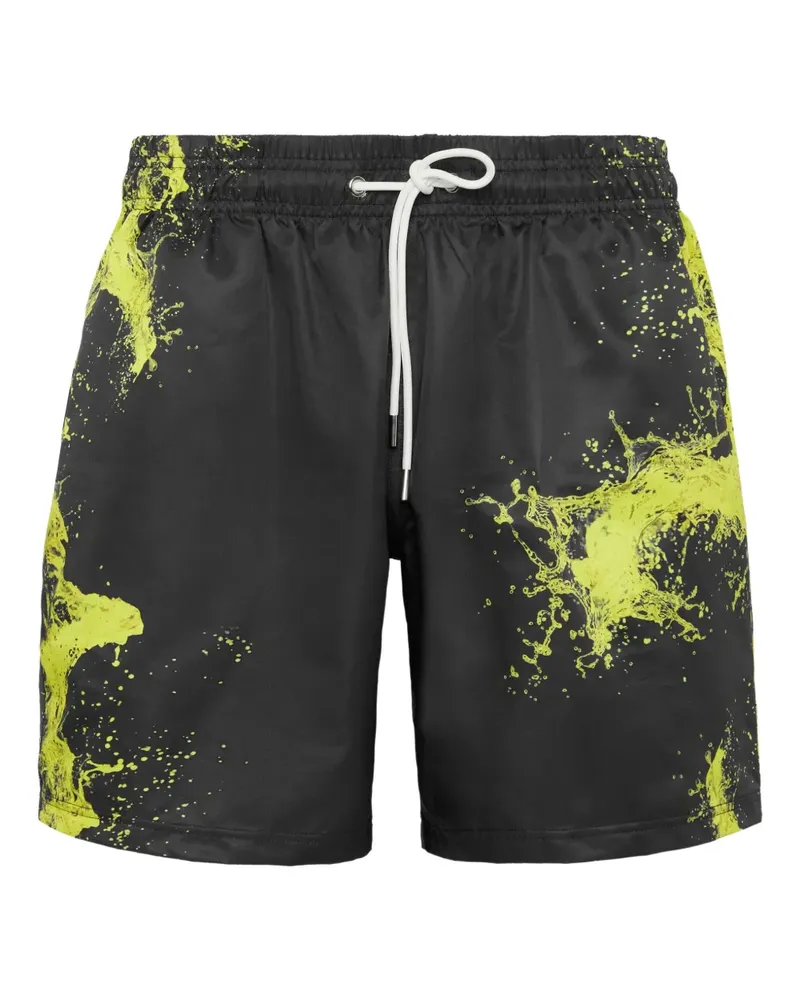 Philipp Plein Splash Badeshorts - Schwarz Schwarz