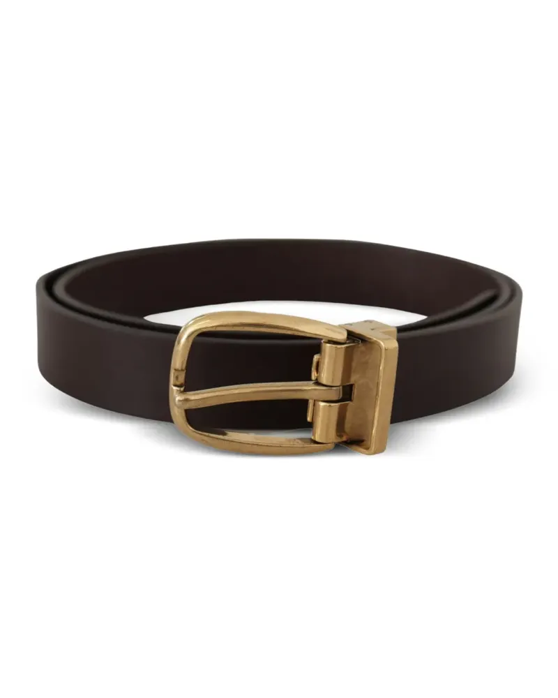 Dolce & Gabbana Schnallengürtel aus Leder - Braun Braun
