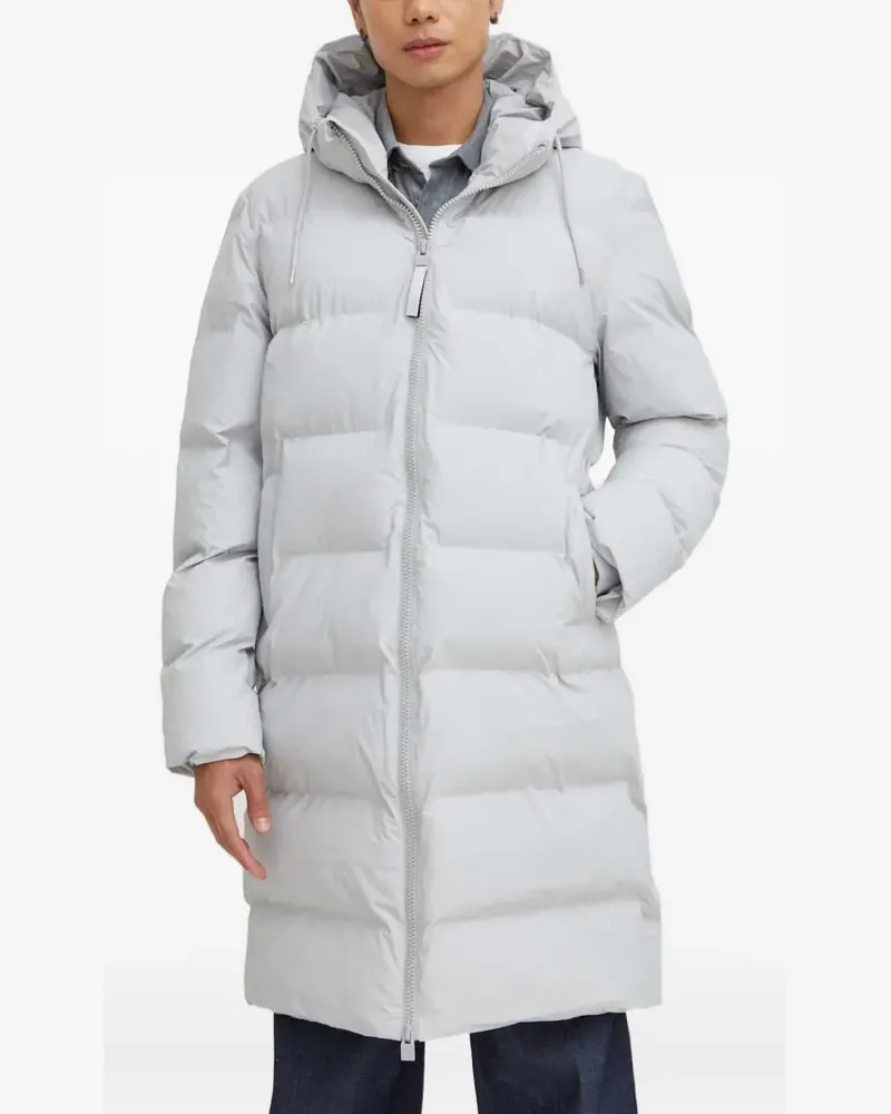RAINS Alta hooded-neckline puffer jacket - Grau Grau
