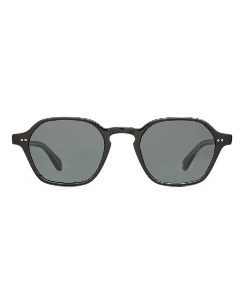 Garrett Leight Temescal Sonnenbrille mit geometrischem Gestell - Schwarz Schwarz
