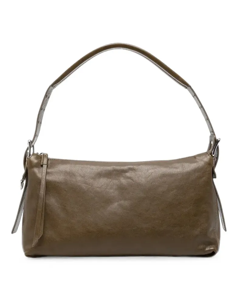 Christophe Lemaire Schultertasche aus Leder - Braun Braun