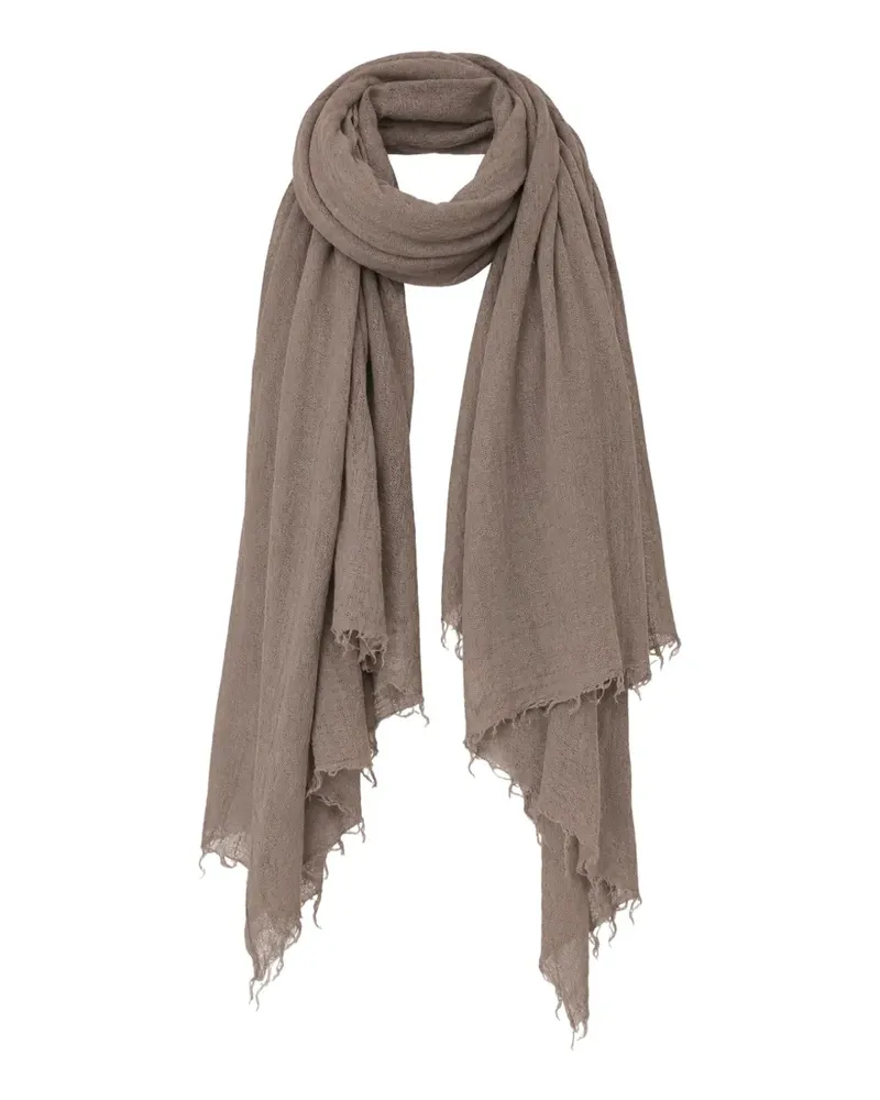 Rick Owens Schal mit Fransen - Grau Grau