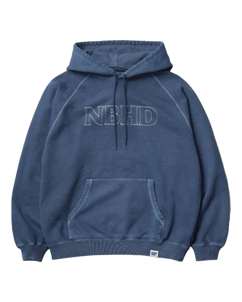 Neighborhood Hoodie mit Logo-Print - Blau Blau
