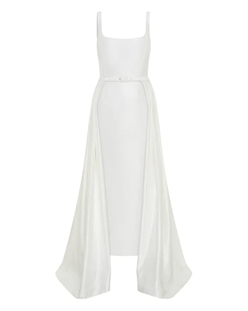NICHOLAS Isaline Midikleid mit Gürtel - Nude Nude