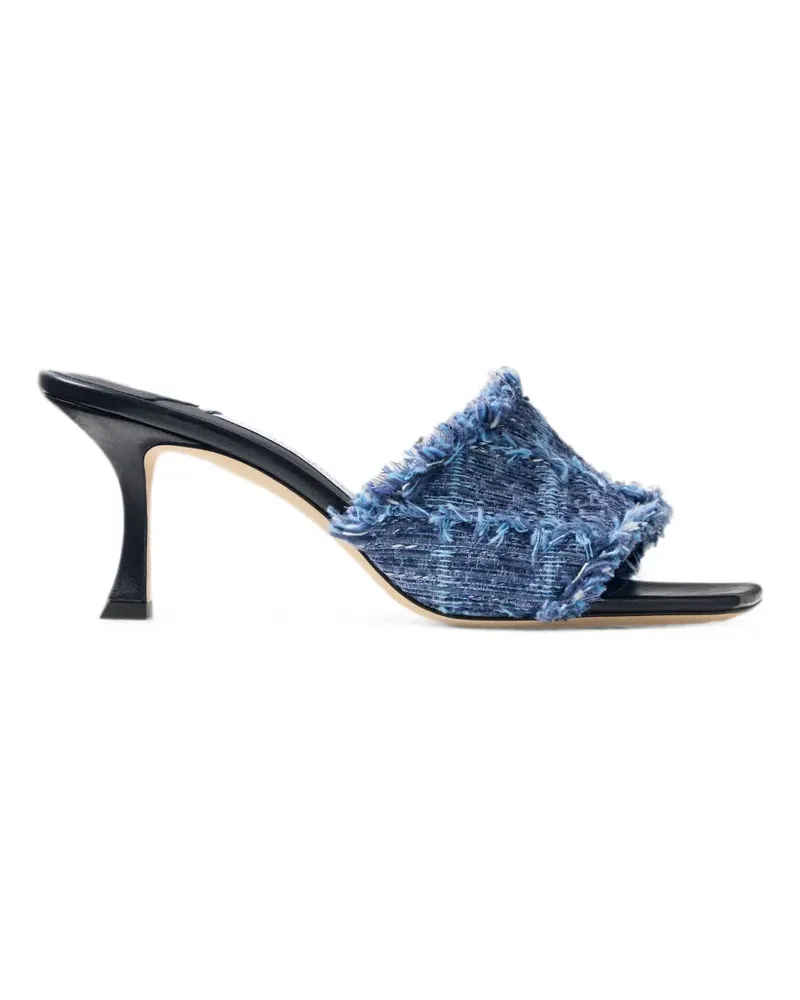 Jimmy Choo Ausgefranste Alexia Sandalen - Blau Blau