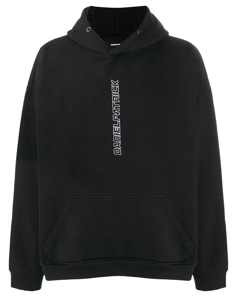 Daniel Patrick Kapuzenpullover mit Logo - Schwarz Schwarz