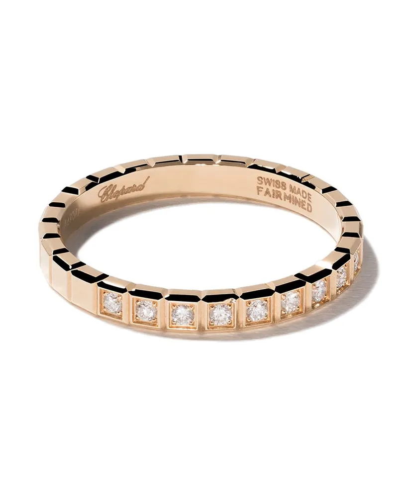 Chopard 18kt 'Ice Cube' Gelbgoldring mit Diamant Gold