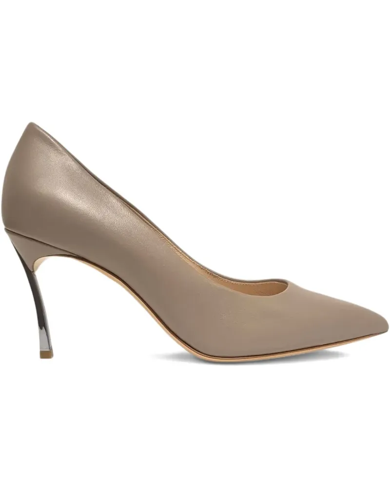 Casadei Samurai Blade Pumps mit spitzer Kappe 80mm - Nude Nude
