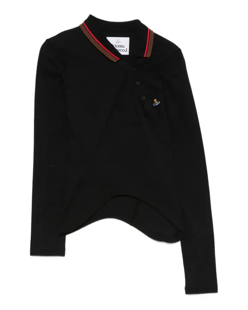 Vivienne Westwood Asymmetrisches Langarmshirt - Schwarz Schwarz