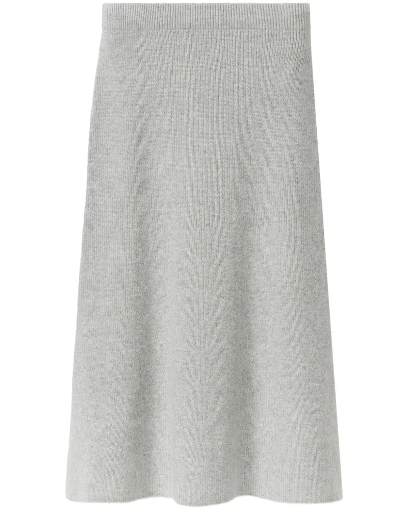Fabiana Filippi Midirock aus geripptem Strick - Grau Grau