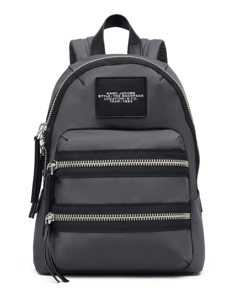 Marc Jacobs Mittelgroßer The Backpack Rucksack mit Reißverschluss - Schwarz Schwarz