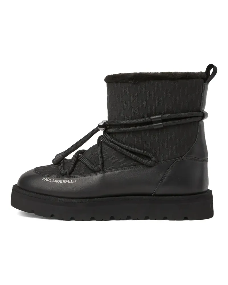 Karl Lagerfeld Thermo Stiefel mit Schnürung - Schwarz Schwarz