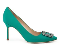 Hangisi Pumps mit Kristallen 90cm - Grün