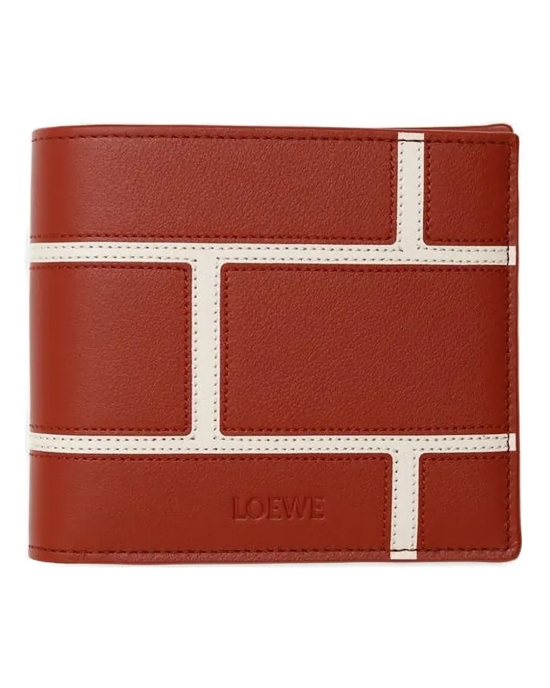Loewe Portemonnaie mit Einsätzen aus Leder - Rot Rot