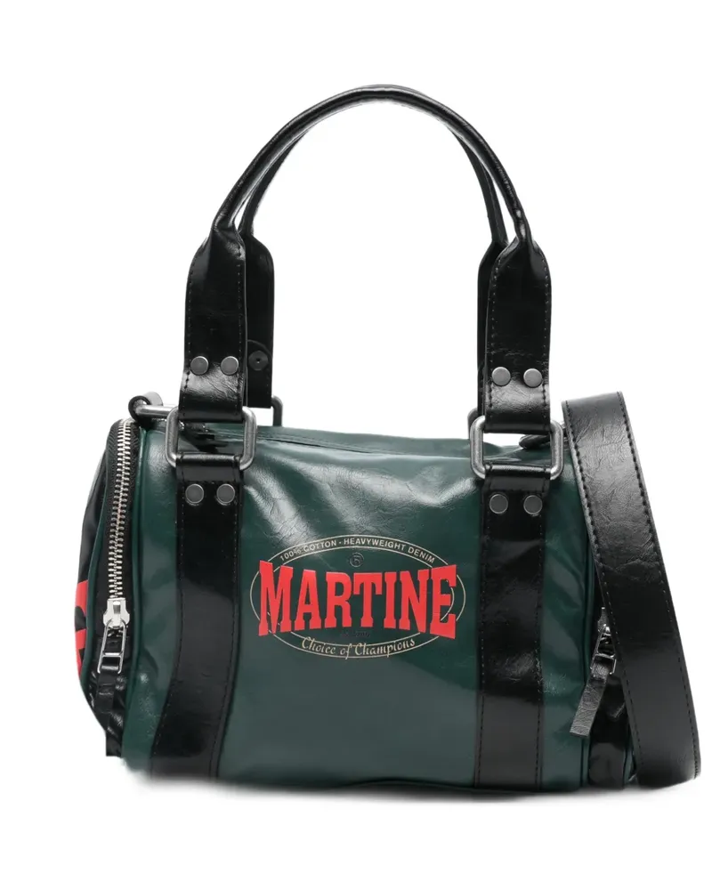 Martine Rose Tote Bag mit Logo - Grün Grün