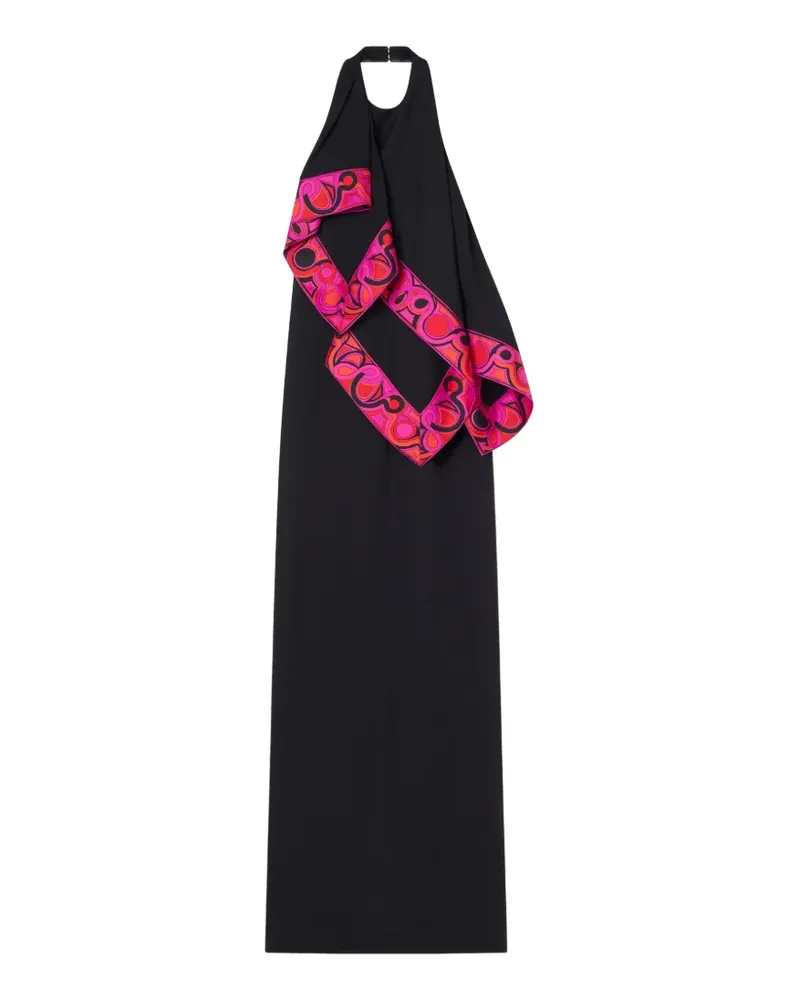 Emilio Pucci Kleid mit Rüschen-Details - Schwarz Schwarz
