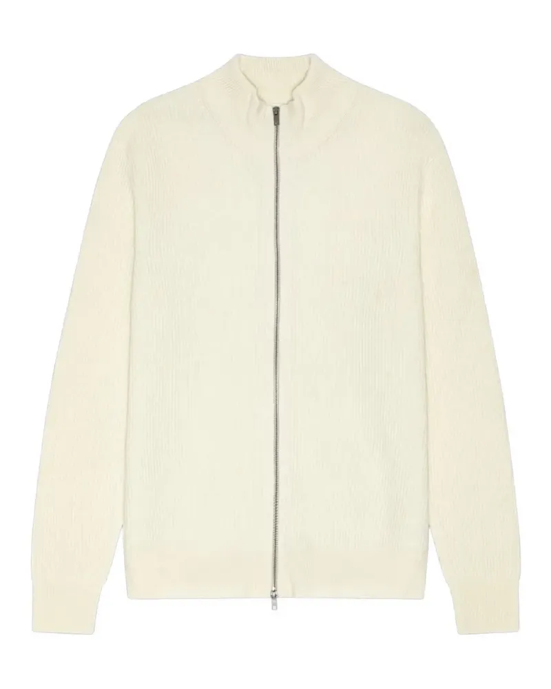 LES DEUX Gerippte Jacke mit Reißverschluss - Weiß Weiß