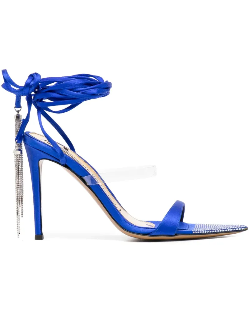 Alexandre Vauthier Sandalen aus Leder 105mm - Blau Blau