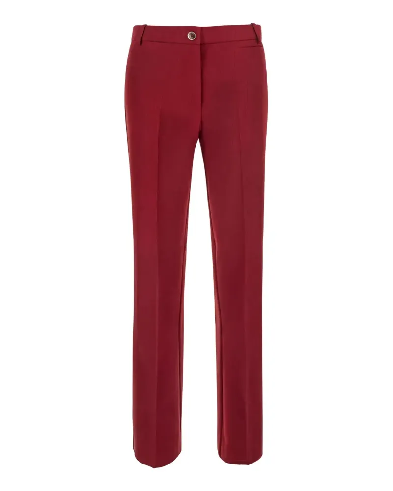 Pinko pressed-crease straight-leg trousers - Rot Rot