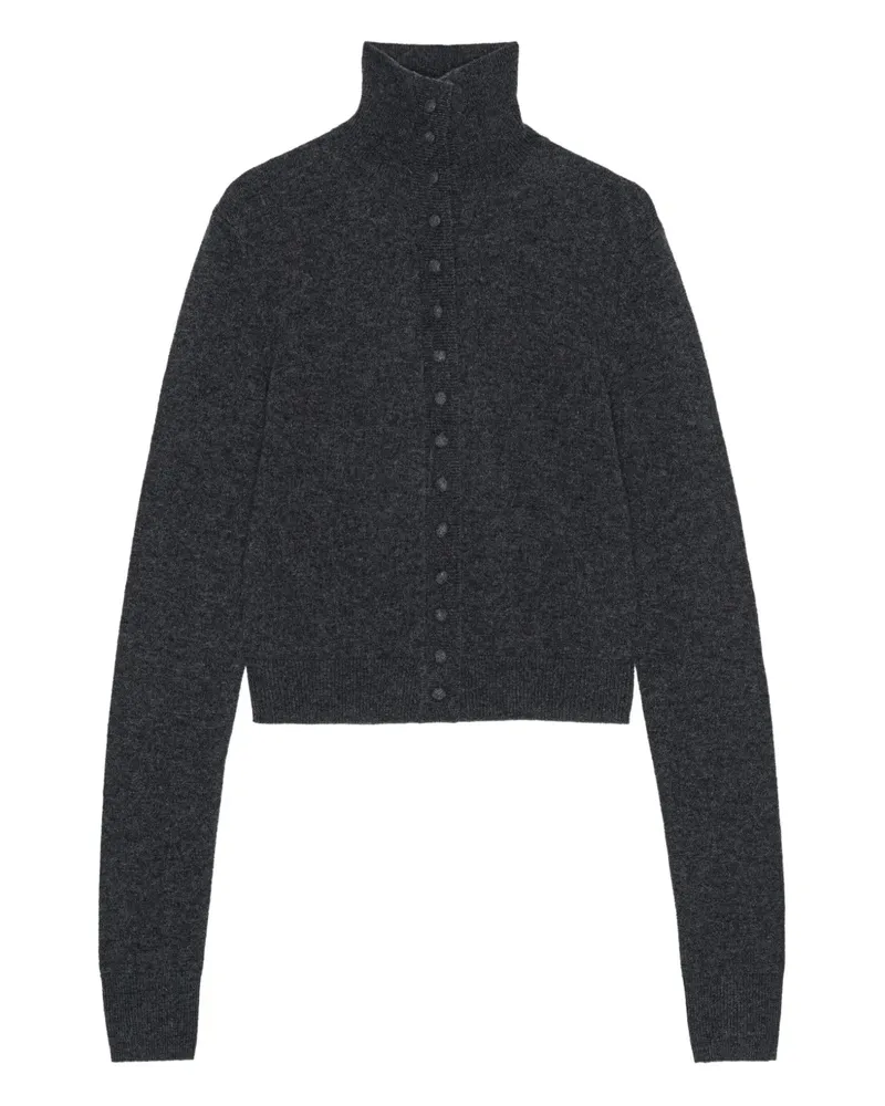 REMAIN Geknöpfter Cardigan mit Stehkragen - Grau Grau