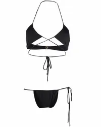 Manokhi Bikini mit Neckholder Schwarz