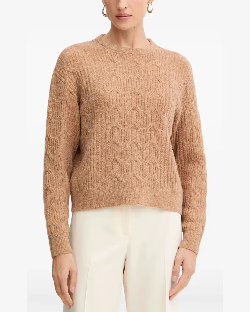 Twin-Set cable-knit sweater - Nude Nude