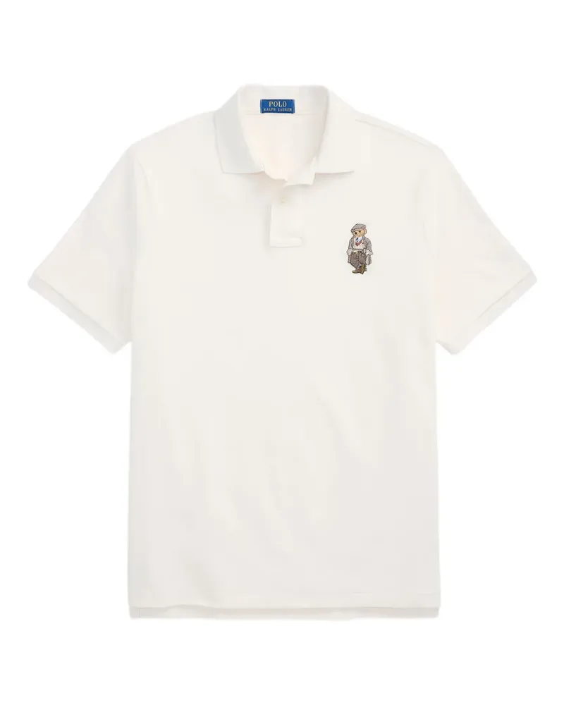 Ralph Lauren Poloshirt mit Polo Bear-Stickerei - Weiß Weiß
