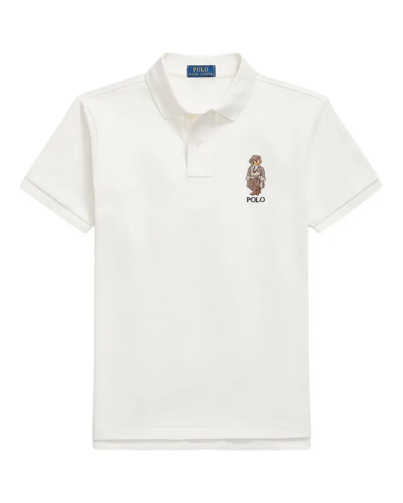 Ralph Lauren Poloshirt mit Polo Bear-Stickerei - Weiß Weiß