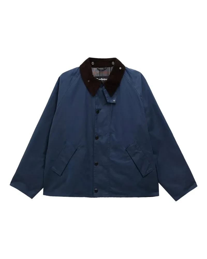 Barbour Jacke mit Cordkragen - Blau Blau