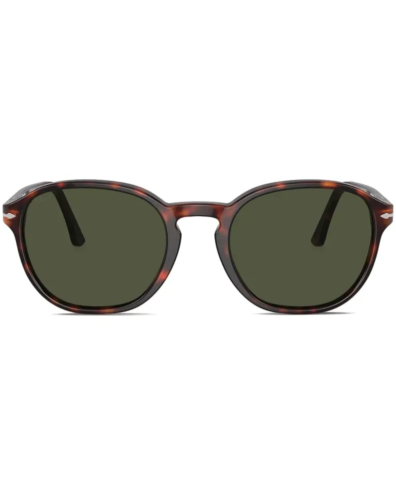 Persol Sonnenbrille mit rundem Gestell - Braun Braun
