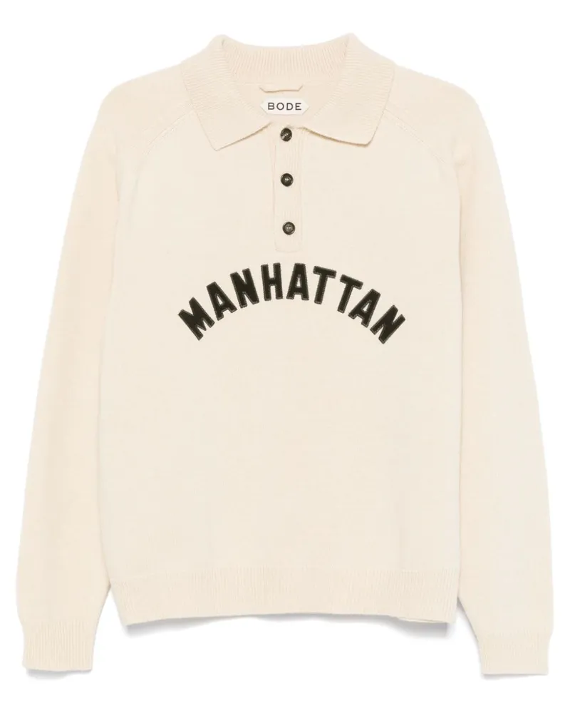 BODE Manhattan Poloshirt - Nude Nude