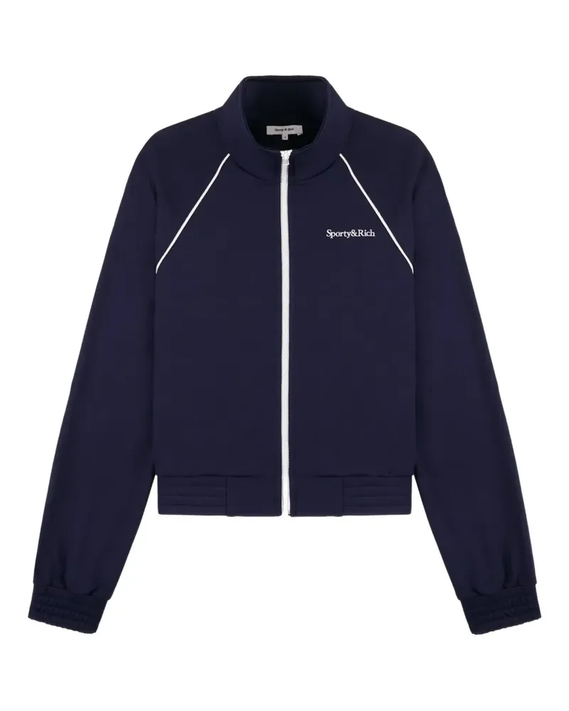 SPORTY & RICH Oberteil mit Reißverschluss - Blau Blau