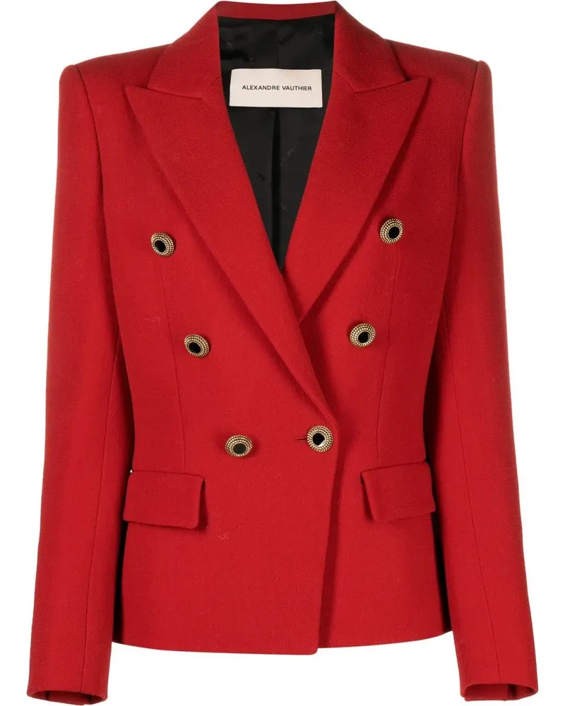 Alexandre Vauthier Doppelreihiger Blazer - Rot Rot