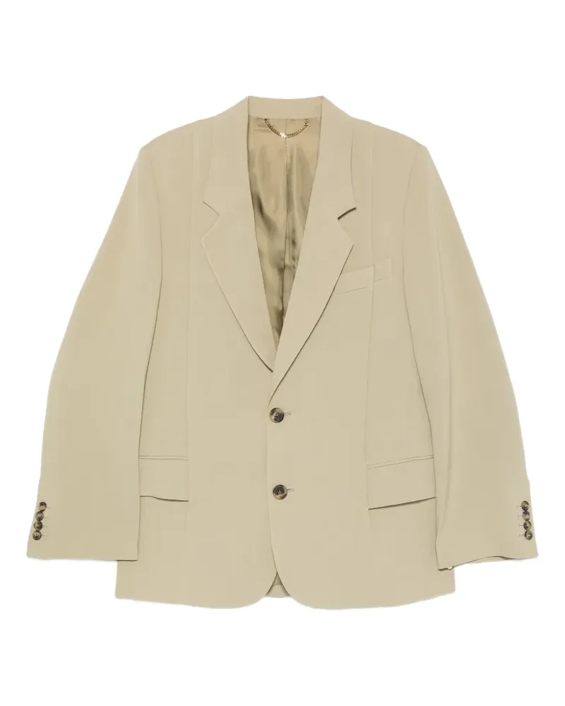 Victoria Beckham notched-lapel single-breasted jacket - Grau Grau