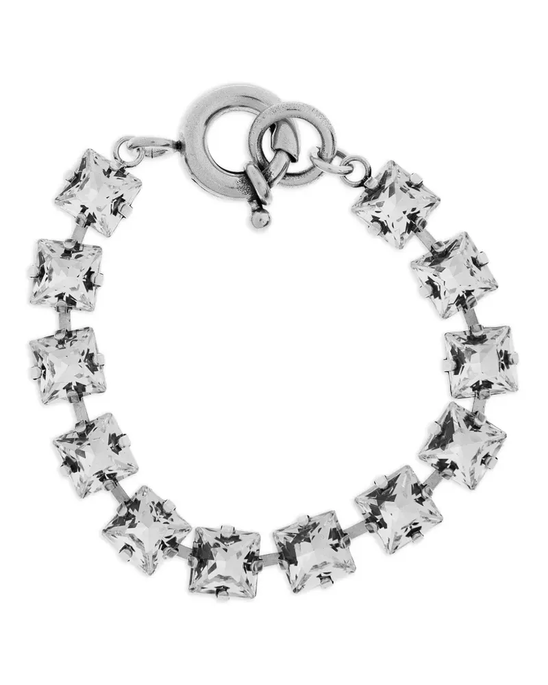 Isabel Marant crystal-embellished brass bracelet - Silber Silber